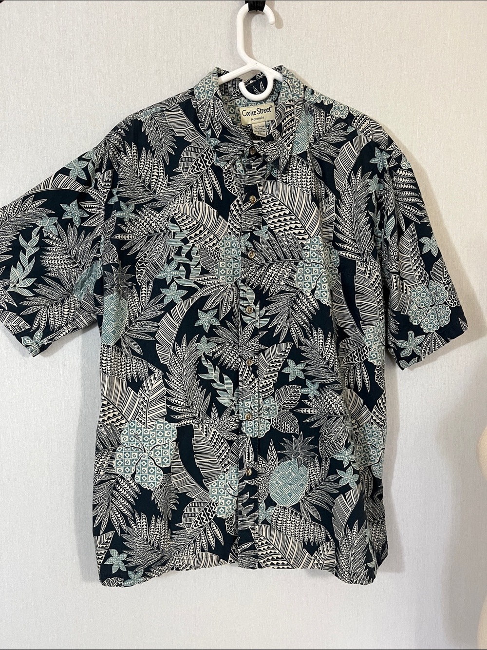 Cooke Street Men's Short-Sleeve Tropical Button-Down Shirt Hawaiian Vintage